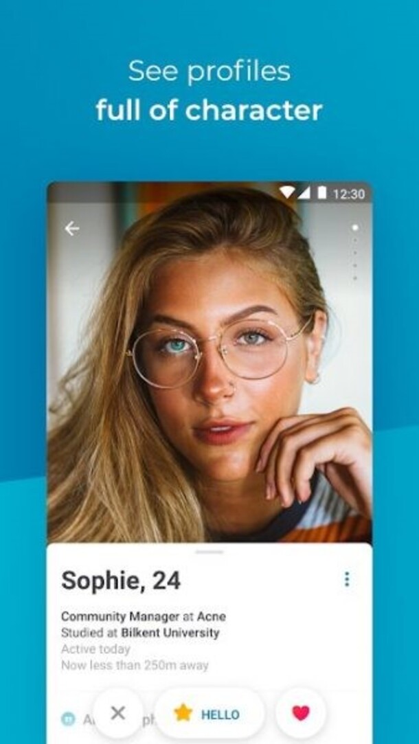 sign up process on happn